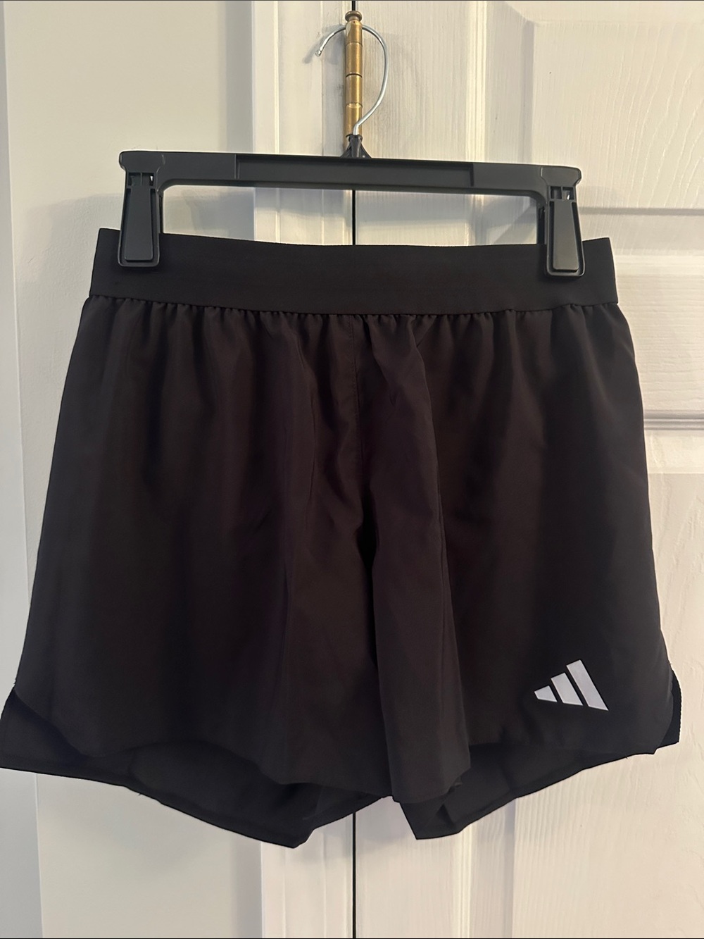 adidas Two-Layer Running Shorts with Logo- NWT!! Women’s size XS, 4” Inseam
